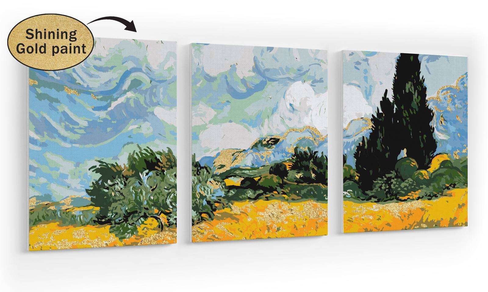 Vincent Van Gogh Wheat Field With Cypresses (Da0701)